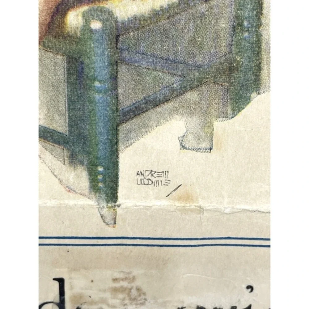 1925 Quaker Puffed Rice Cereal Print Ad Baby Climbing Chair Antique‎ Advertising